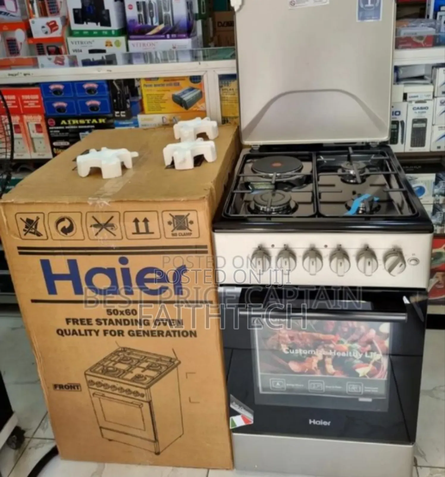 Haier 50*60 3gas + 1electric Cooker With Electric Oven