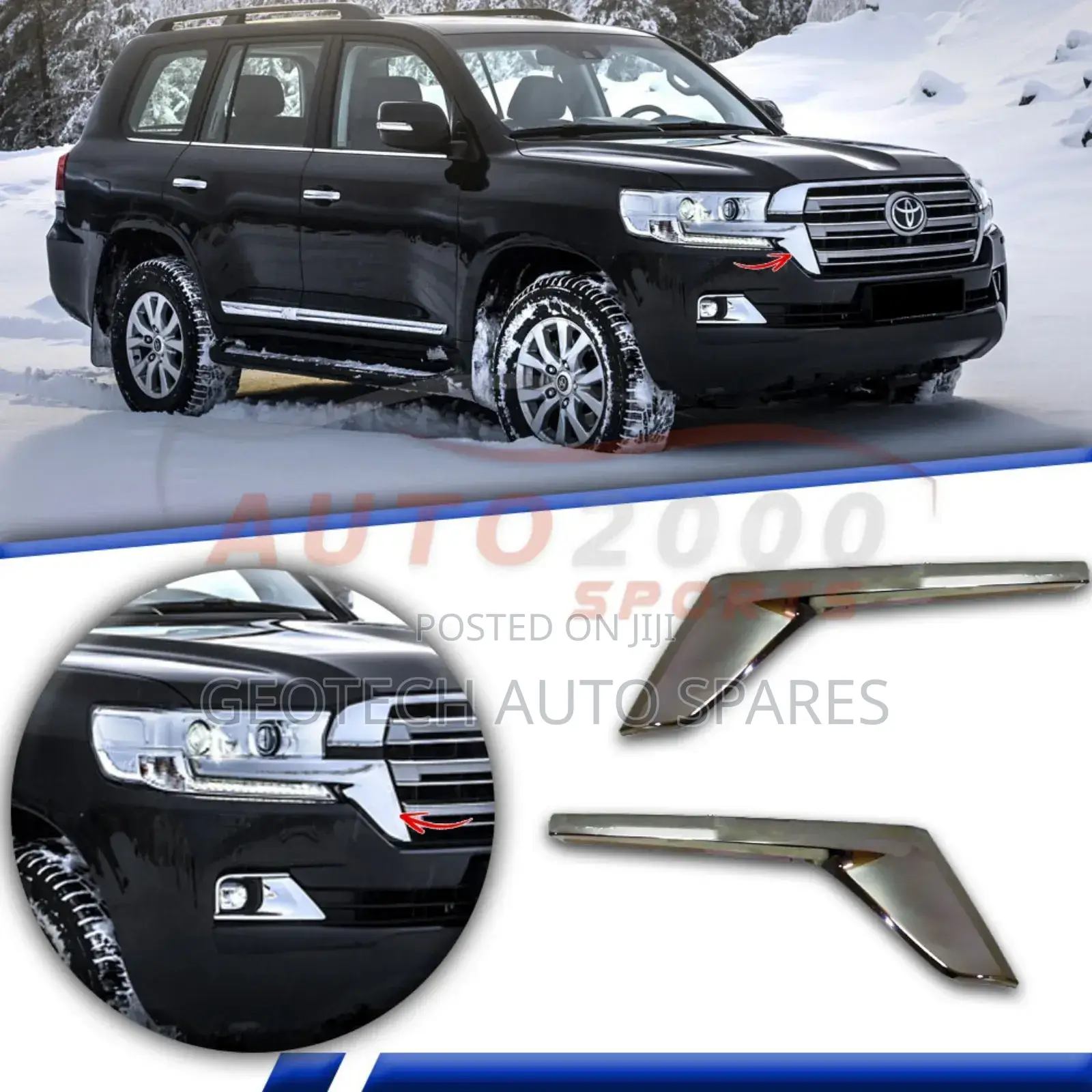 Landcruiser Lc200 Headlight Chrome