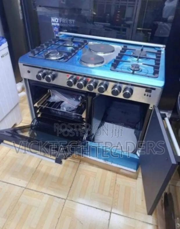 60*90 Haier 4+2 Standing Cooker With Gas Compartment - thumbnail 2