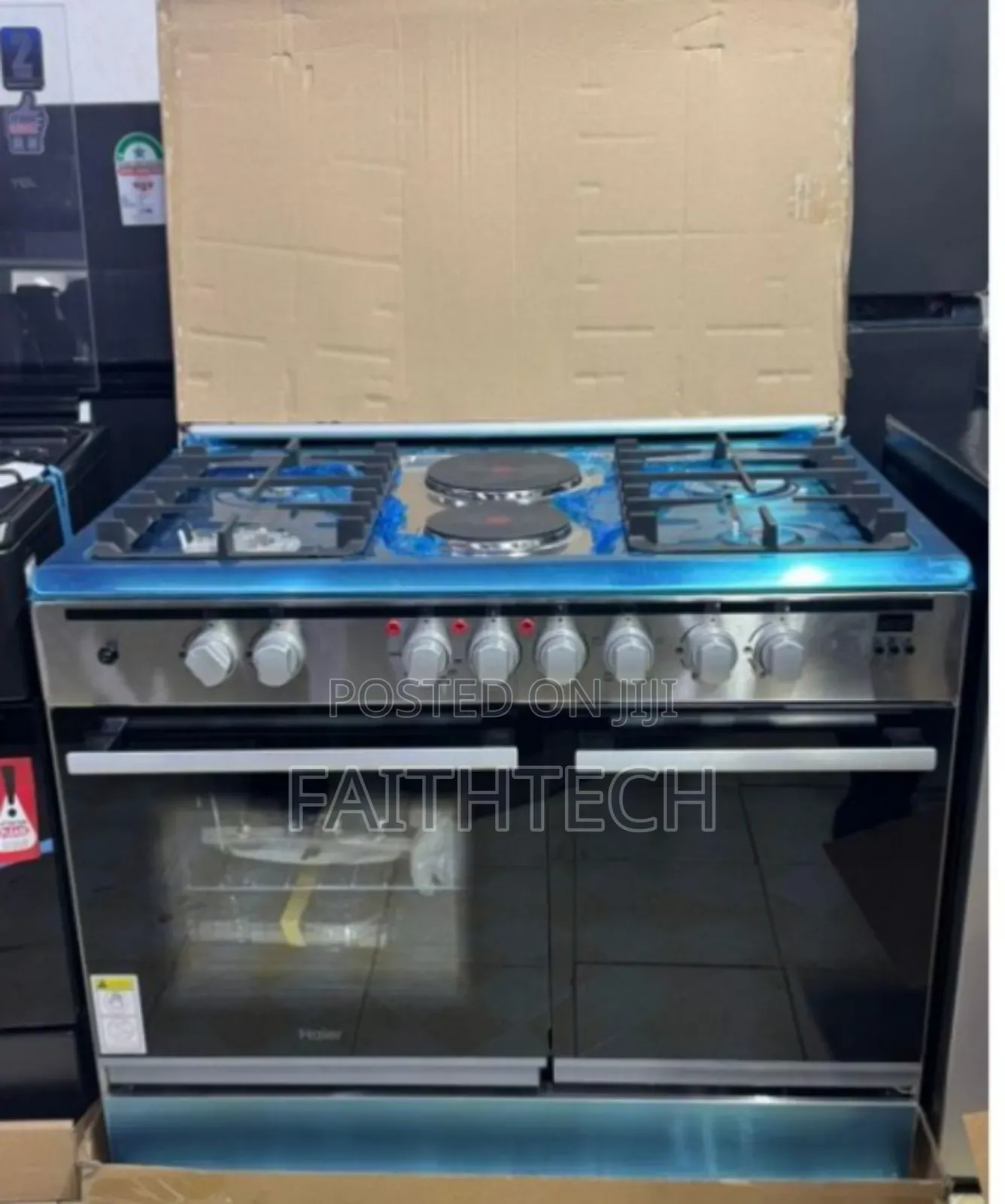 60*90 Haier 4+2 Standing Cooker With Gas Compartment