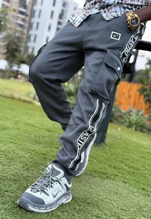 Casual Designer Side Pocketed Cargo Sweat Pant Trousers Available