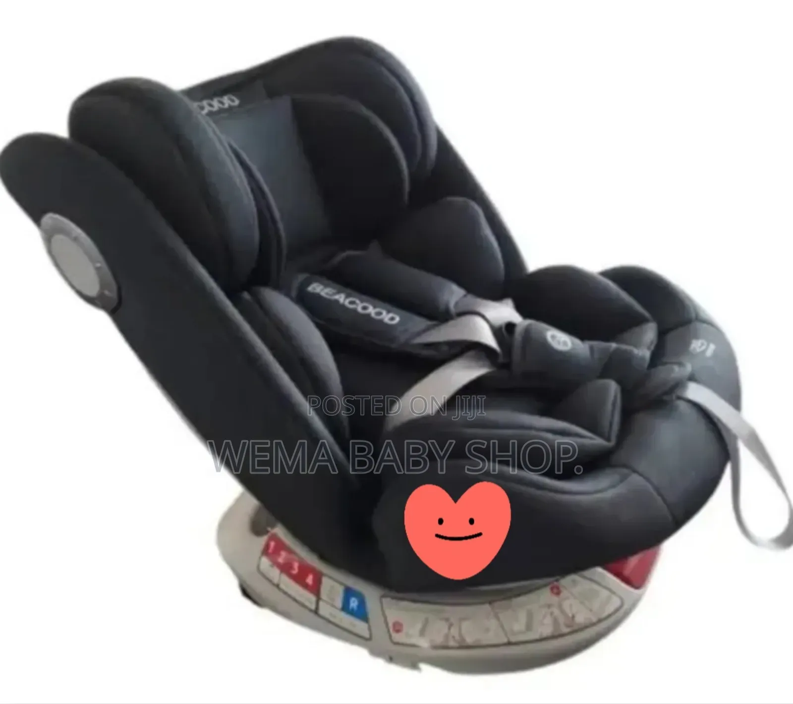 Baby Isofix Car Seat With 360° Rotation