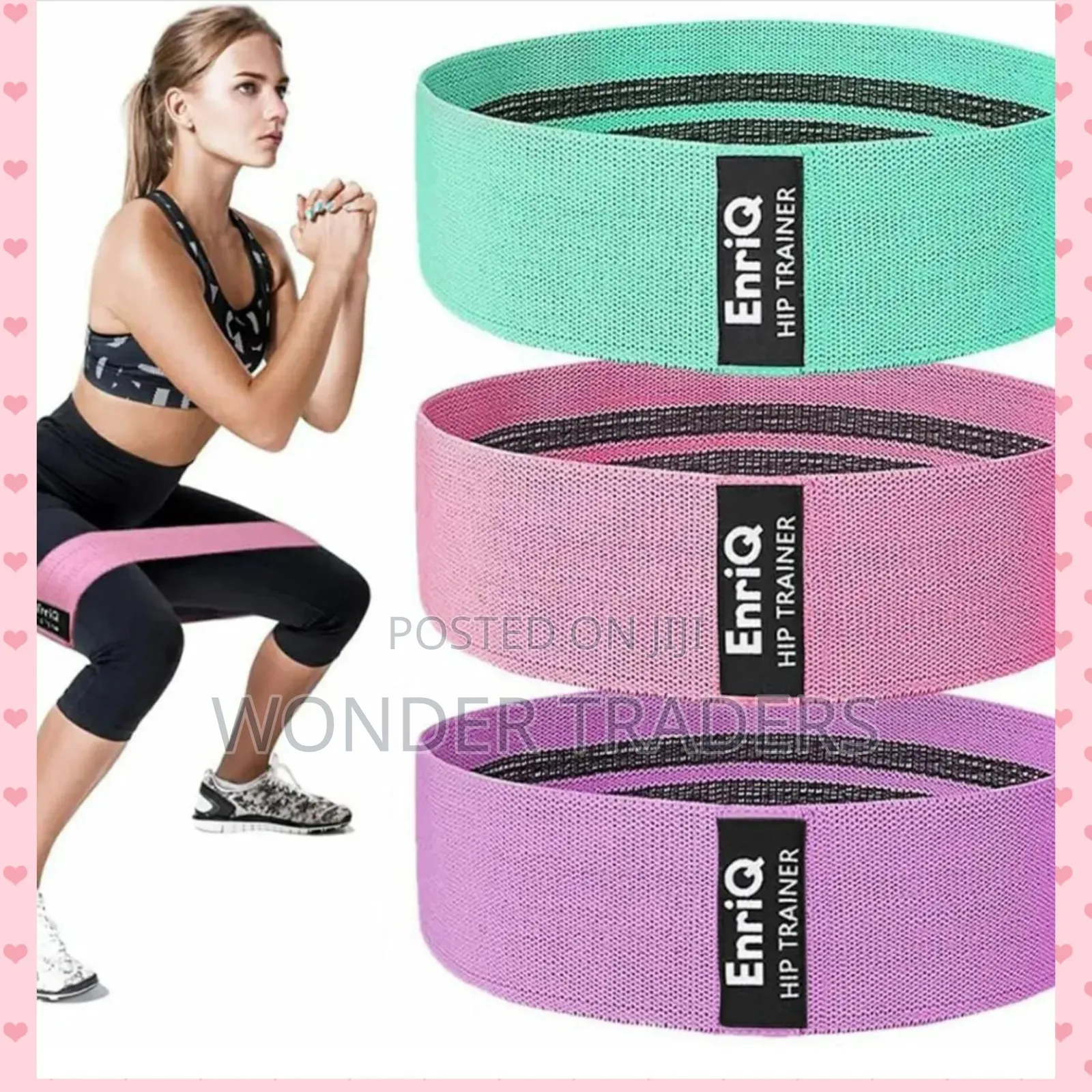 *3pcs Booty Bands Fabric High Resistance Glute Bands*
