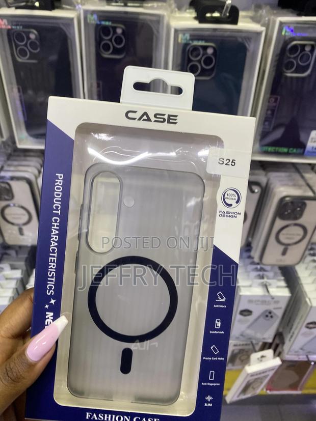 Kugew for Samsung Galaxy S25 Clear Case Compatible With Magsafe - main view