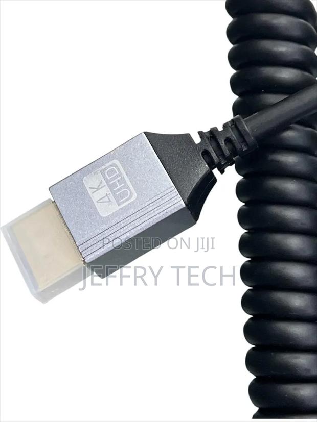 Microhdmi to Hdmi Spiral Cable 2.4m - thumbnail 3