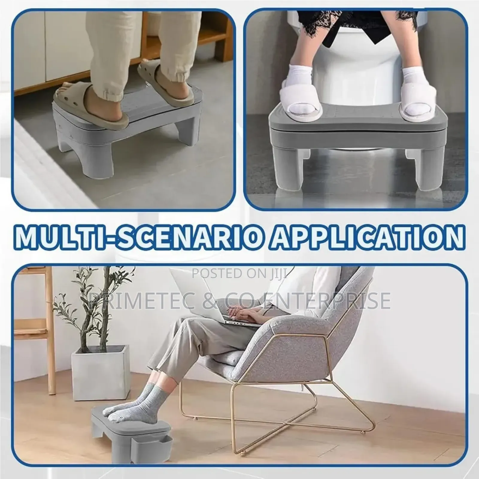Ergonomic Foldable / Adjustable Footrest With Storage Space.