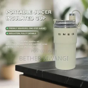 Smeg Wireless Mini Electric Portable Juicer Blender Thermos Flask Cup