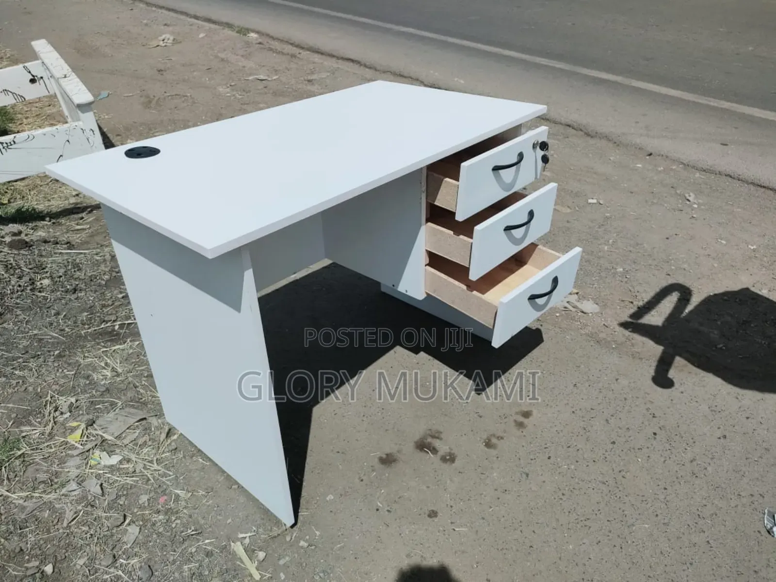 White Office Desk Table