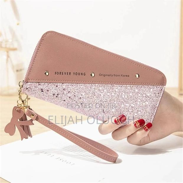 Glittery Sequin Patchwork Ladies Wallet - thumbnail 4