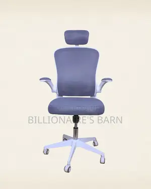 White Ergonomic Office Chair (Adjustable) — Fast Seller