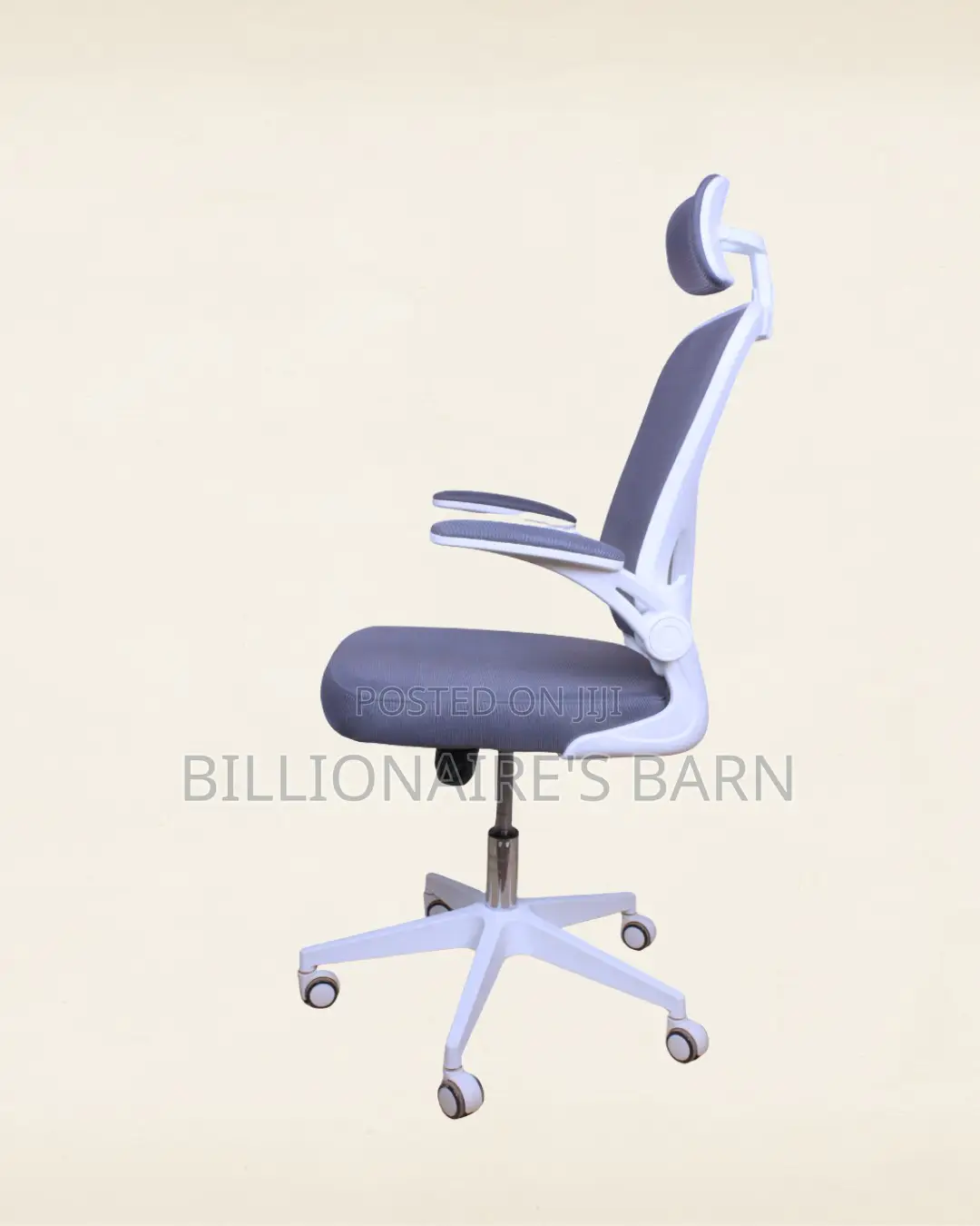 White Ergonomic Office Chair (Adjustable) — Fast Seller