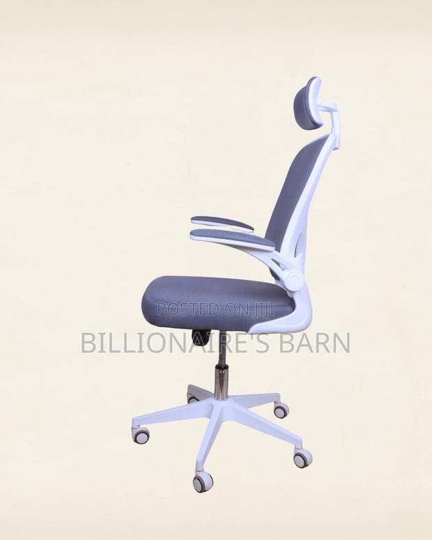 White Ergonomic Office Chair (Adjustable) — Fast Seller - thumbnail 3