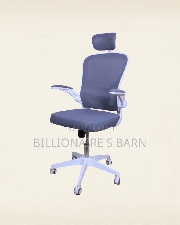 White Ergonomic Office Chair (Adjustable) — Fast Seller - thumbnail 4