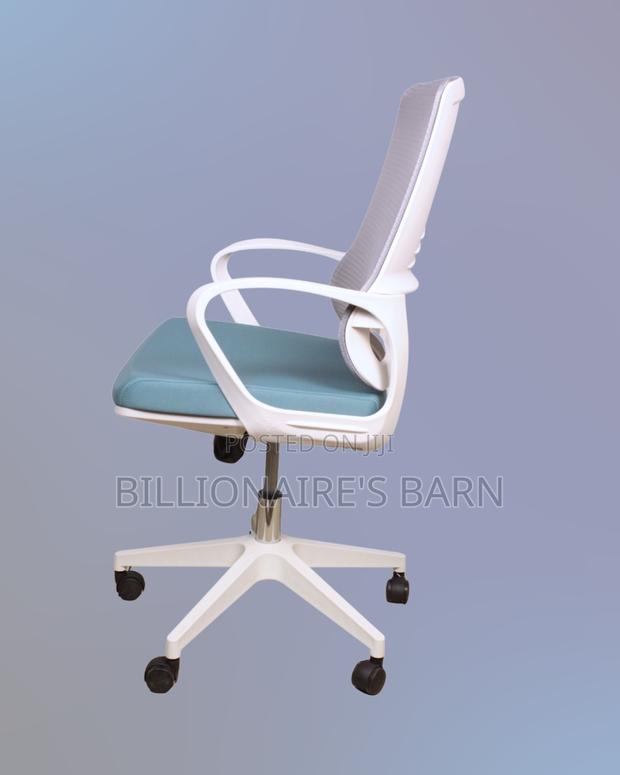 White Ergonomic Mesh Office Chair | Supportive Lumbar Support