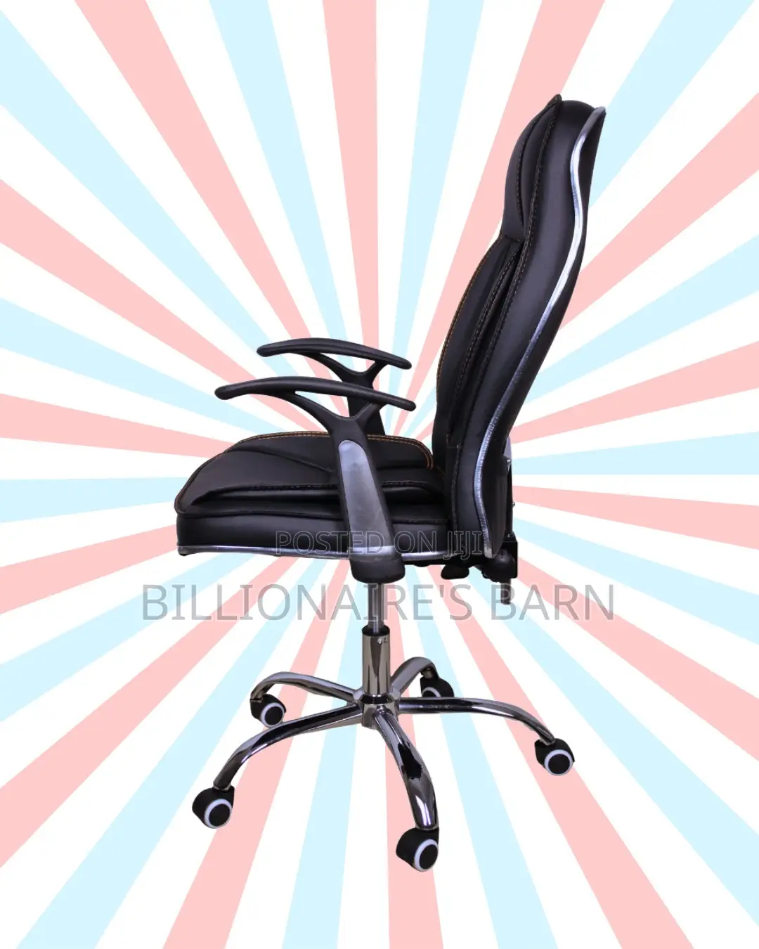 Comfy Executive Leather Office Chair — Back Support for Long Hours