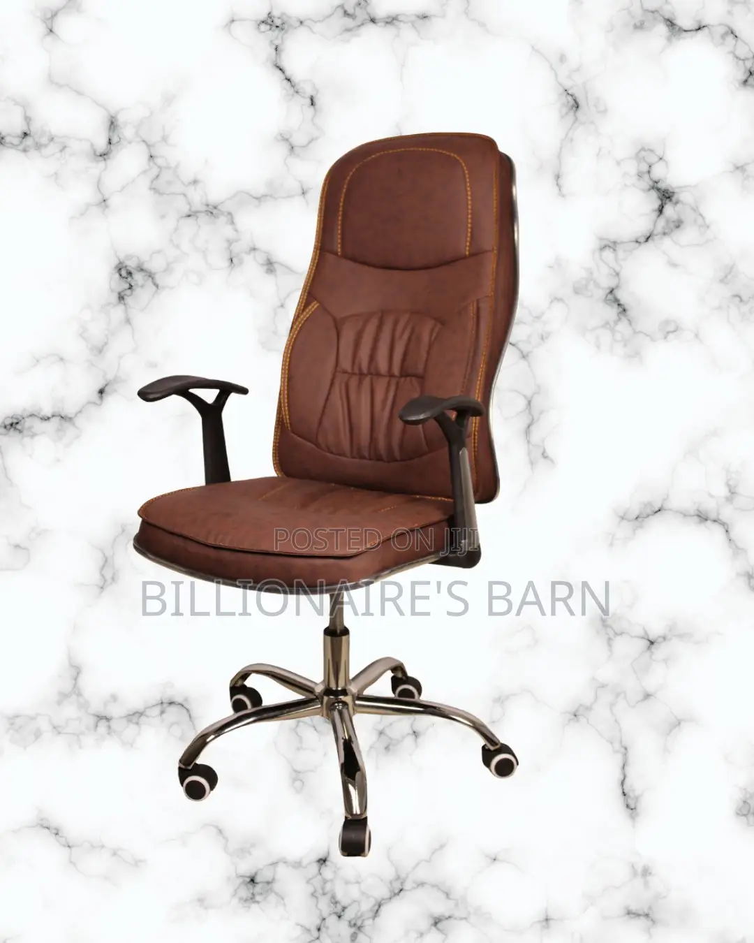 Ergonomic Executive Leather Chair | Premium Mesh Backrest