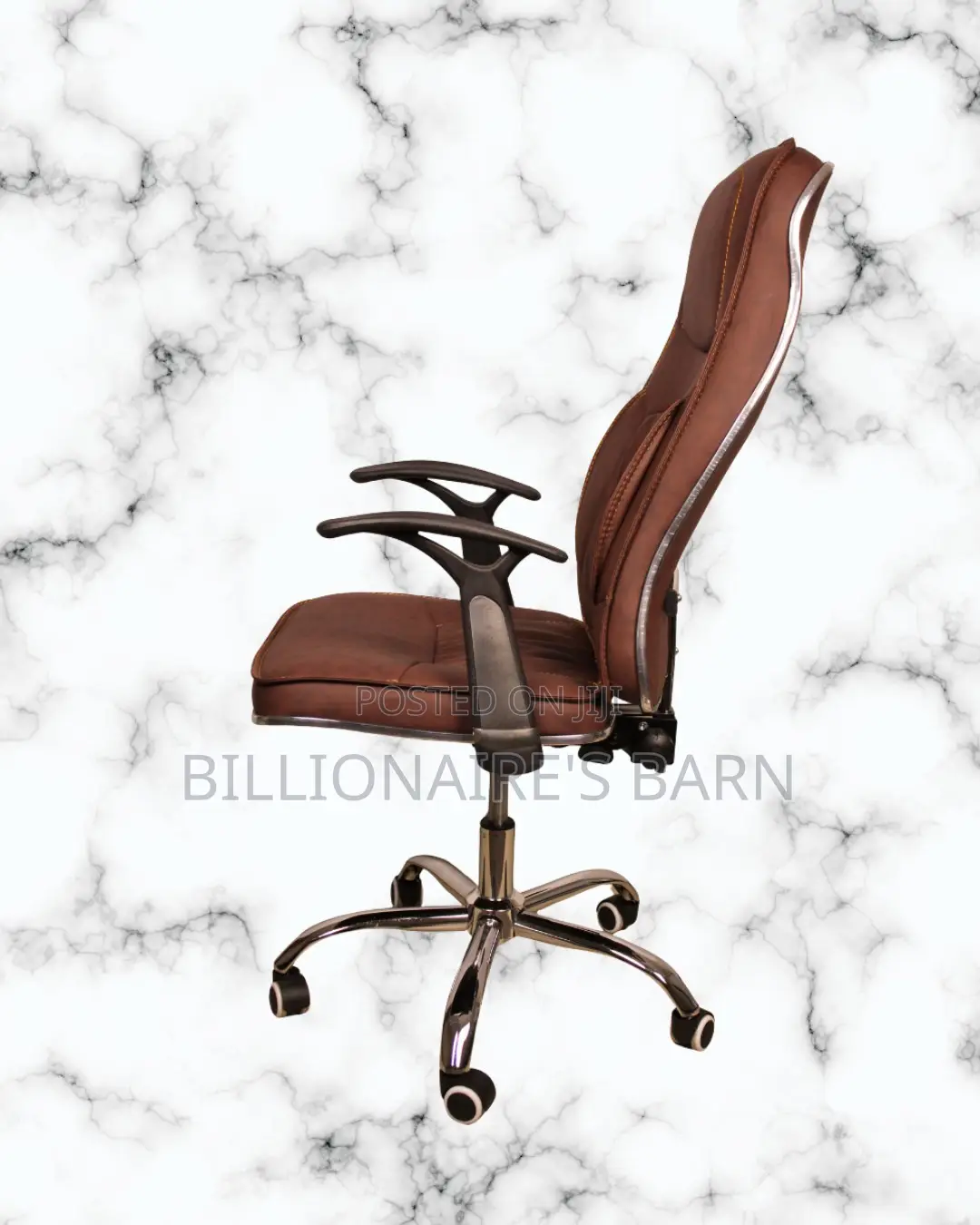 Ergonomic Executive Leather Chair | Premium Mesh Backrest