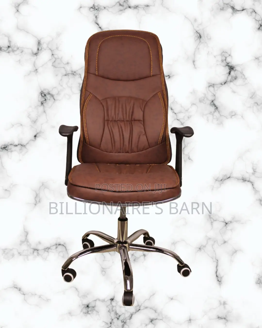 Ergonomic Executive Leather Chair | Premium Mesh Backrest
