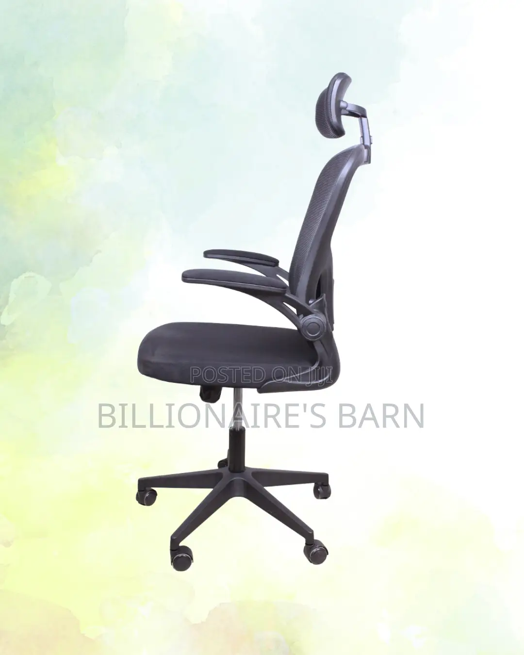 Breathable Grey Ergonomic Office Chair | Lumbar Support