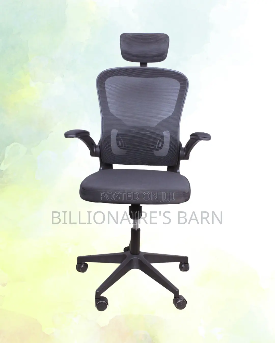 Breathable Grey Ergonomic Office Chair | Lumbar Support