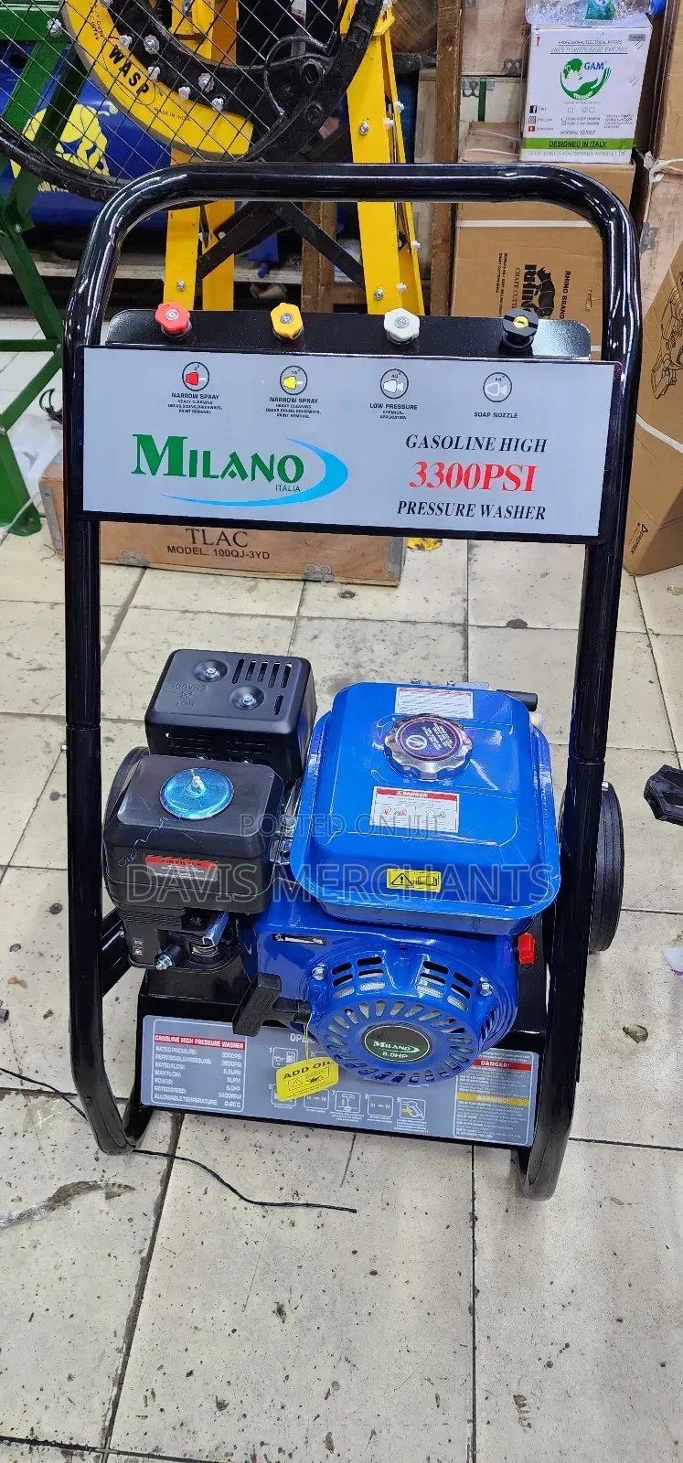 Gasoline Pressure Washer Machine With 3300psi