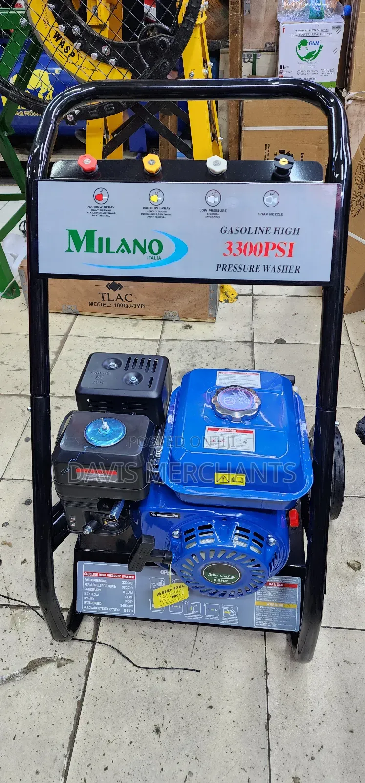 Gasoline Pressure Washer Machine With 3300psi