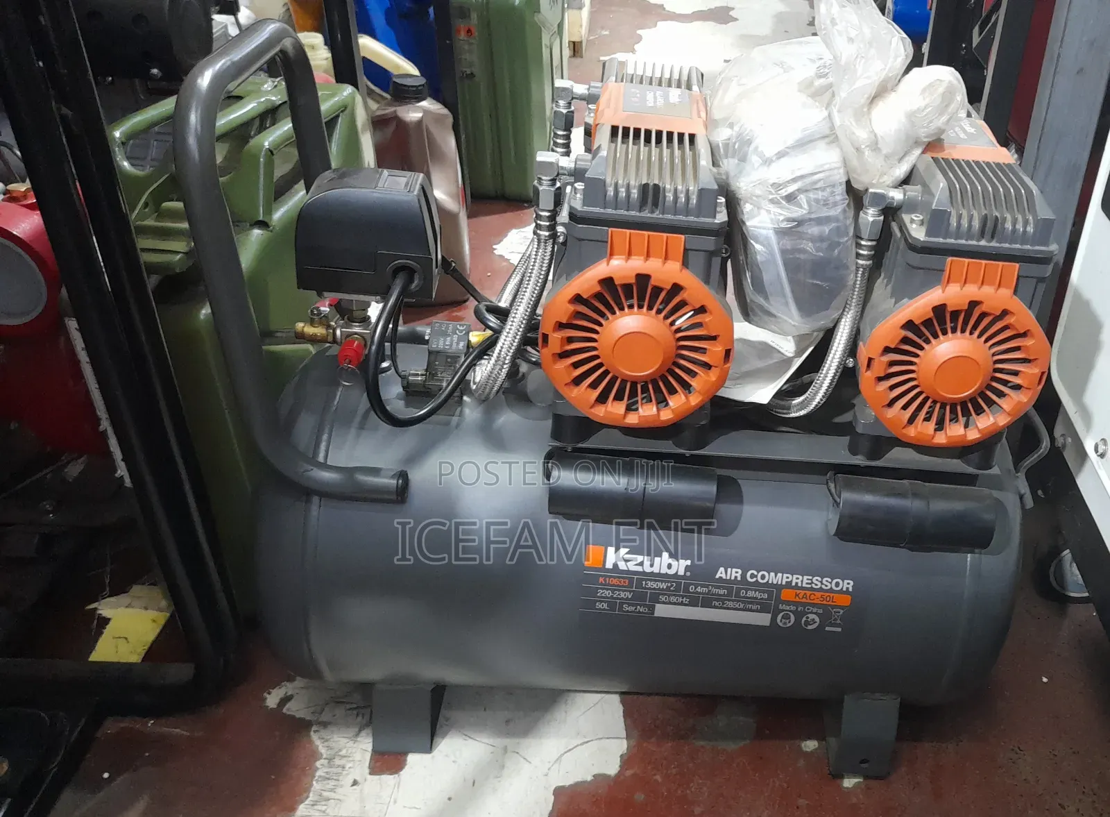 Electric Air Compressor/ Powerful Double Head Air Compressor Machine
