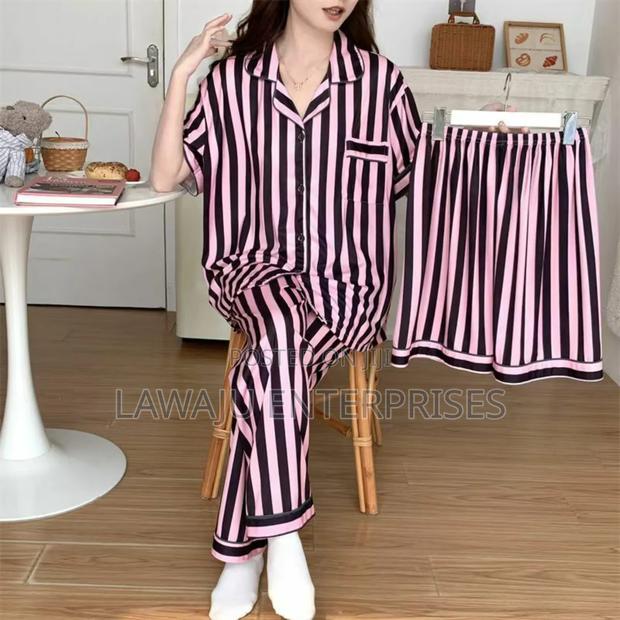Ladies Silk Pajamas - main view