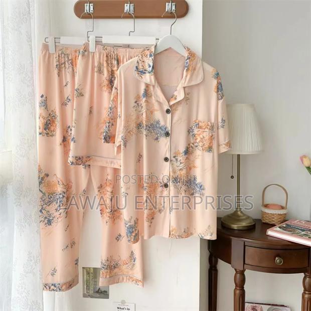 Ladies Silk Pajamas - thumbnail 2