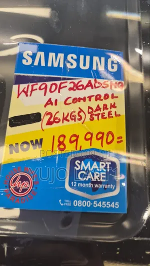 Samsung 26kg Bespoke Ai Front Load Washing Machine Wf90f26adsnq