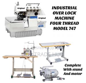 Worlden 747 Industrial Overlock Machine Four Thread + Stand And Motor - thumbnail 2