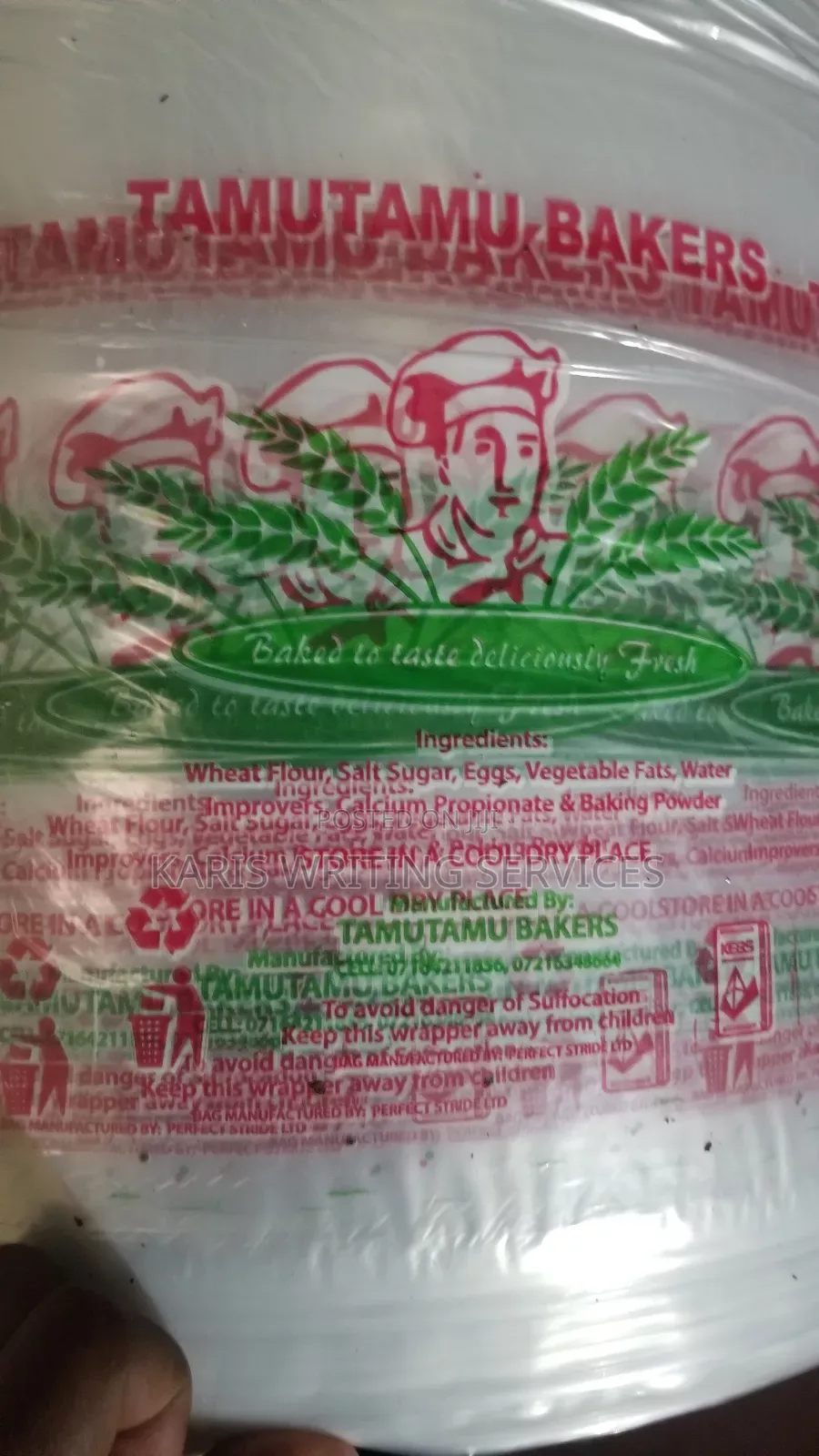 Licensed Backery Packaging Printed Papers