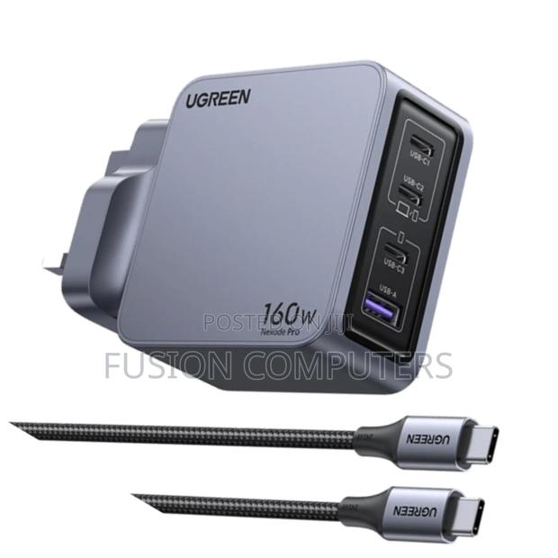 Ugreen Nexode Pro 160w 4-Port Gan Fast Charger Uk +1.5m 240w Cable