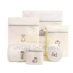 6pcs Zipper Mesh Laundry Bags