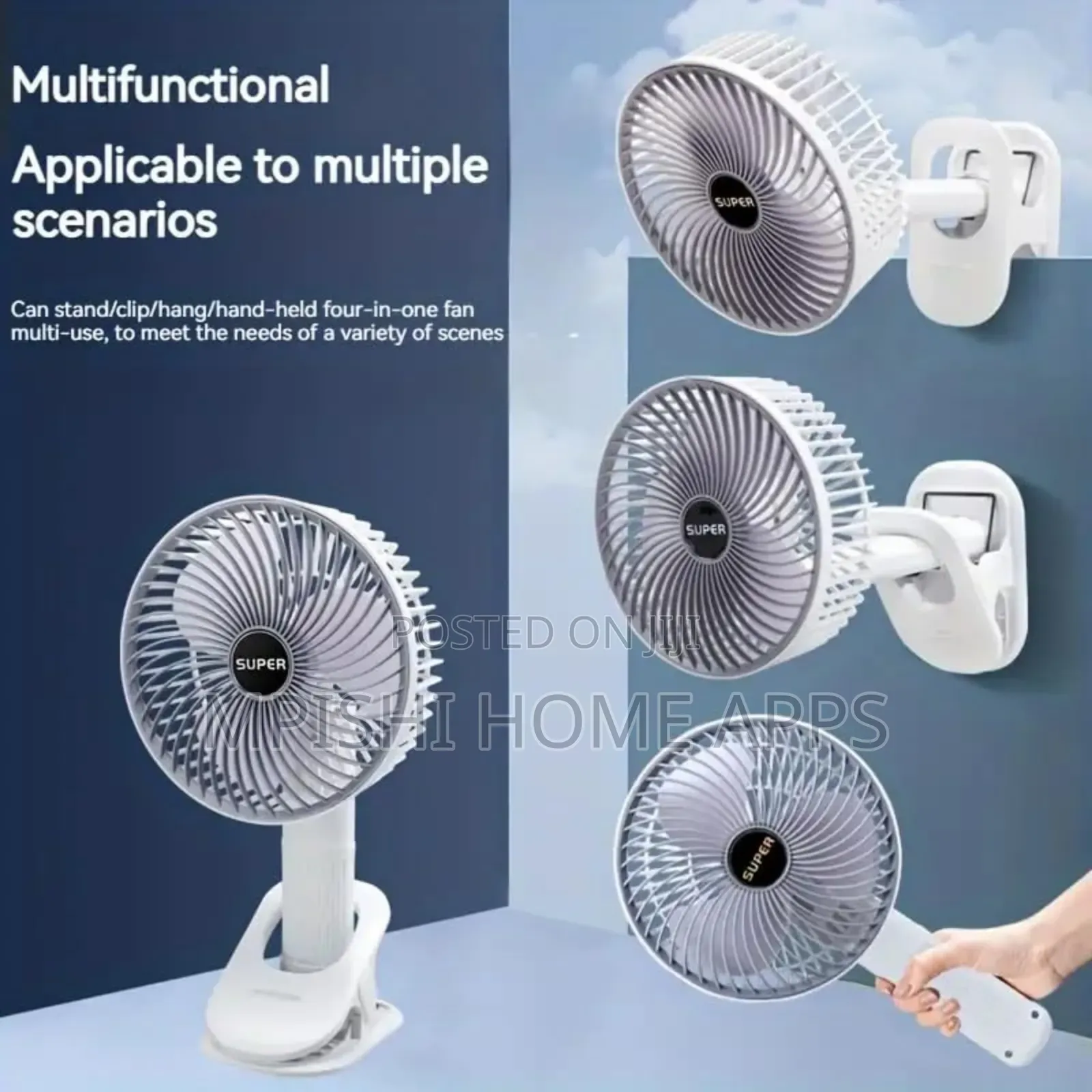 Rechargeable Clip on Mini Fan