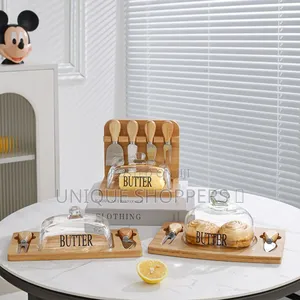 Quality ✓Butter Tray Set With Built-in Knives