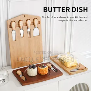 Quality ✓Butter Tray Set With Built-in Knives