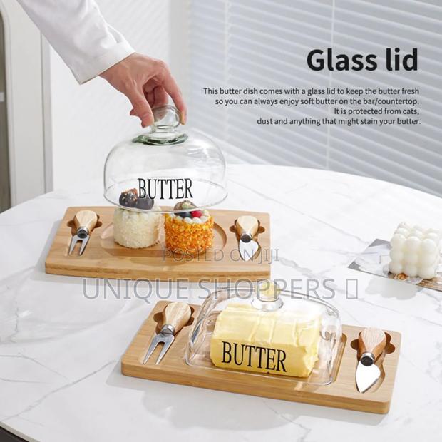 Quality ✓Butter Tray Set With Built-in Knives - thumbnail 4