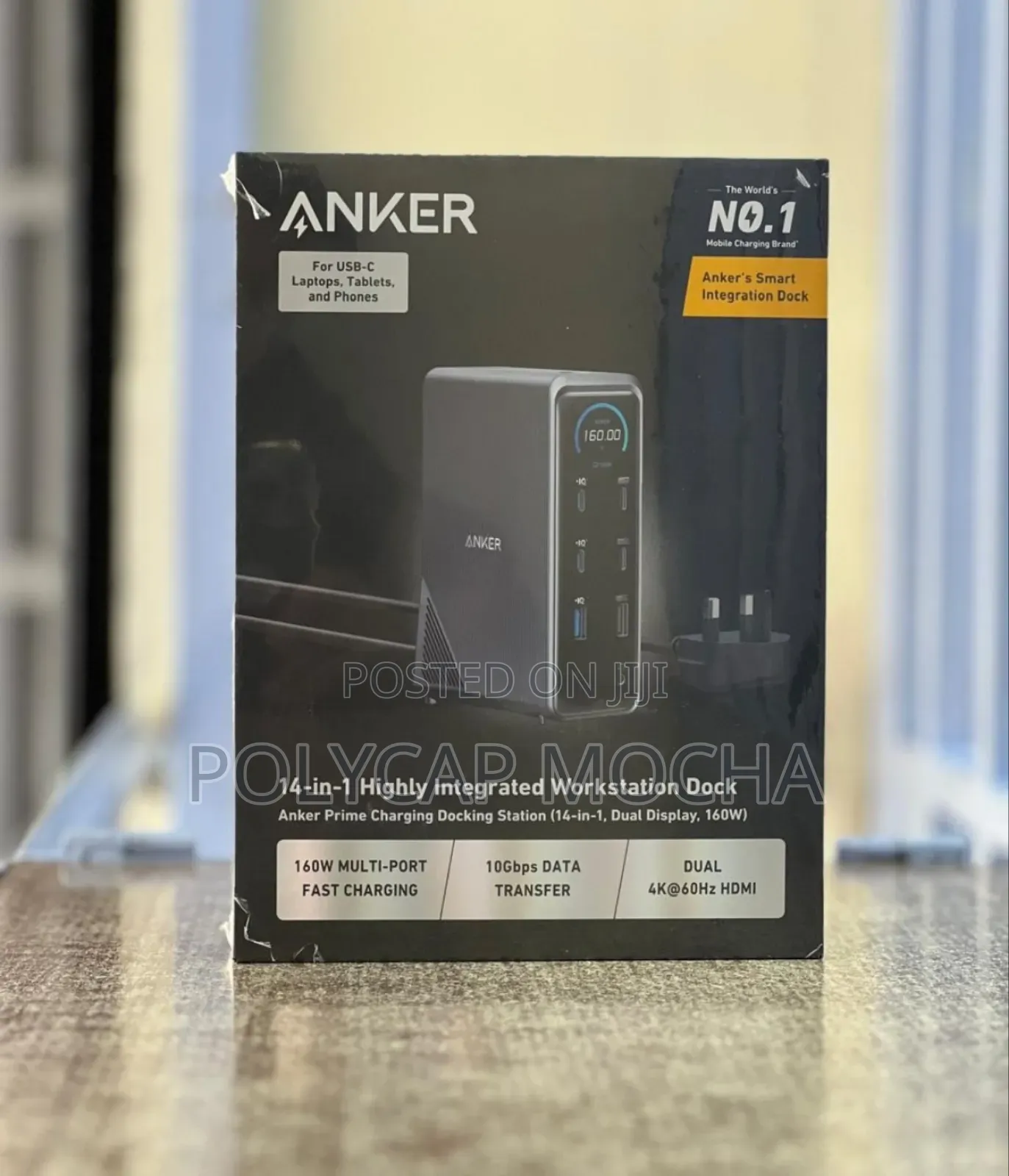 Anker Prime Charging Docking Station (14-in-1, Dual Display, 160w)