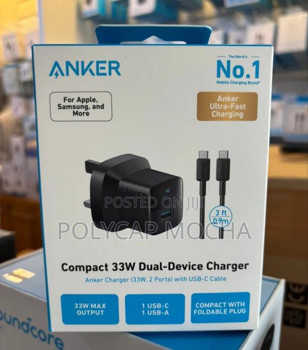 Anker 33 Watts Dual Device Charger - main view