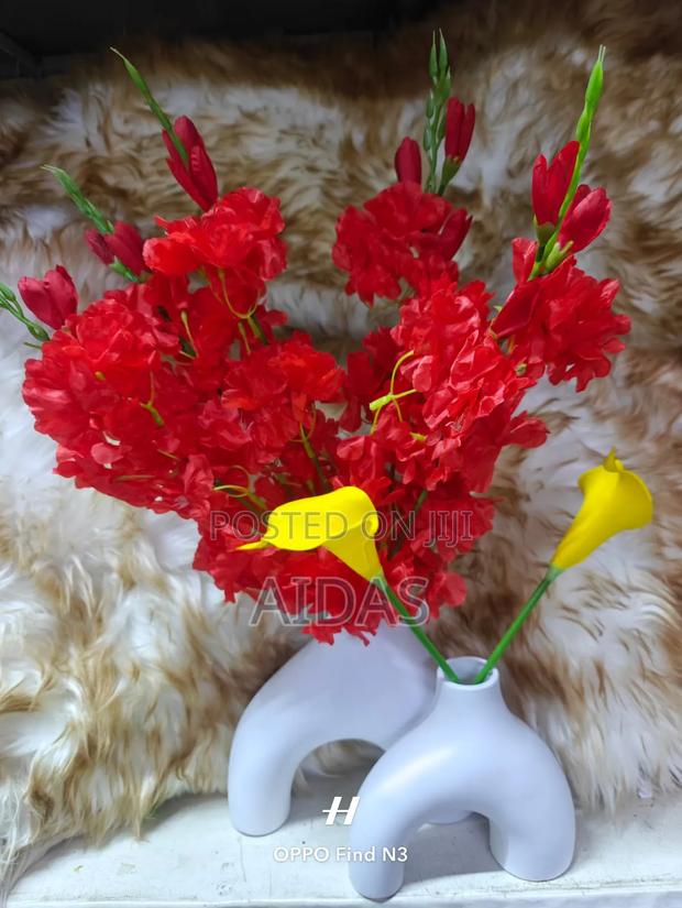 Artificial Flower With Vase – Home Office Decoration - thumbnail 2