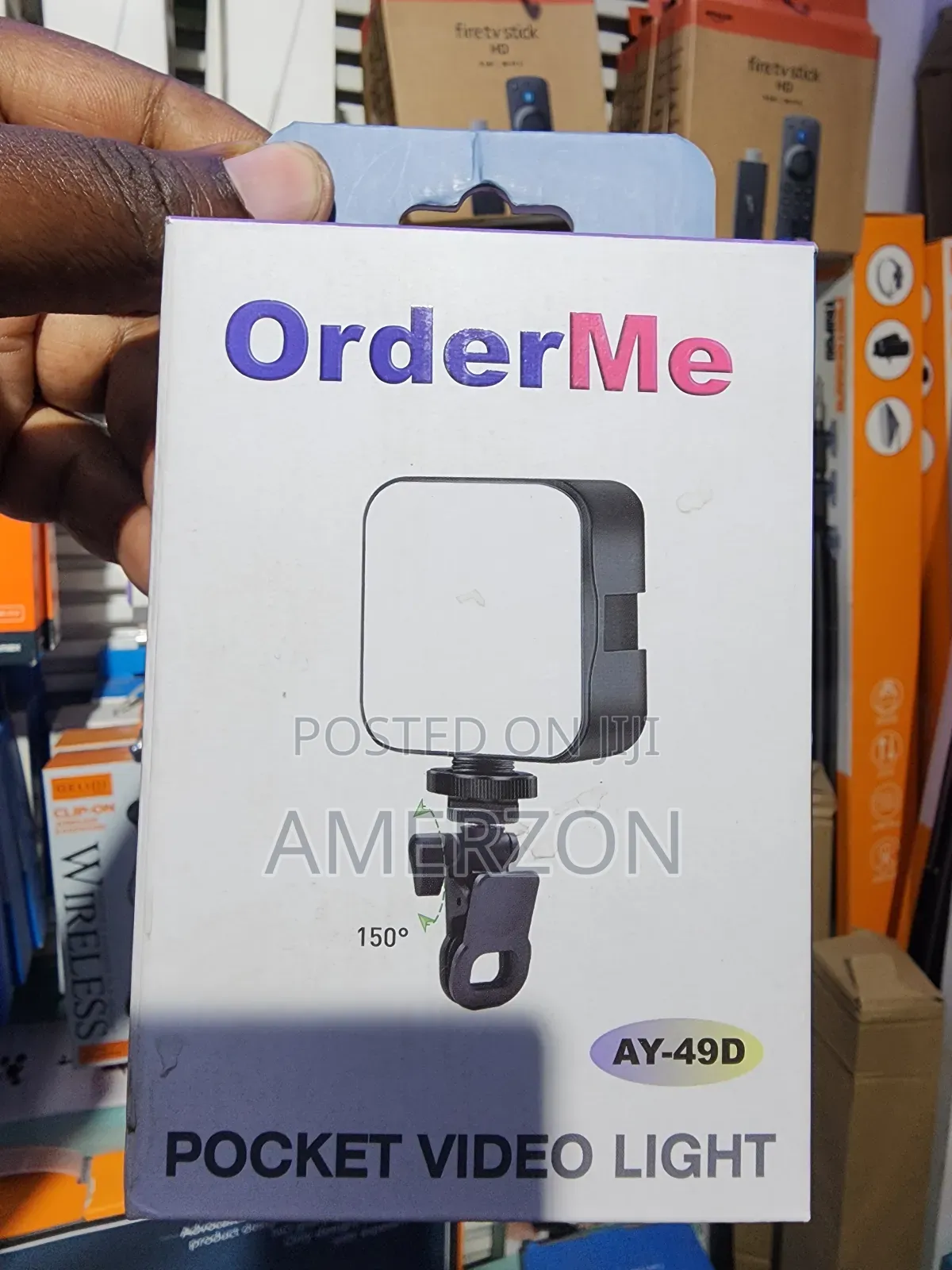 Video Light With Clip and 3 Cold Shoe Connector