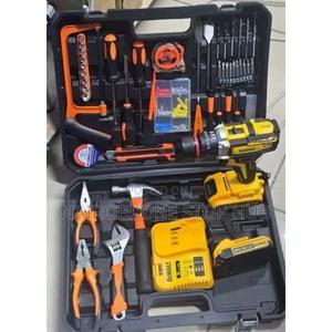 Dewalt Cordless Drill 48v With 2 Rechargeable Batteries Bits - thumbnail 2