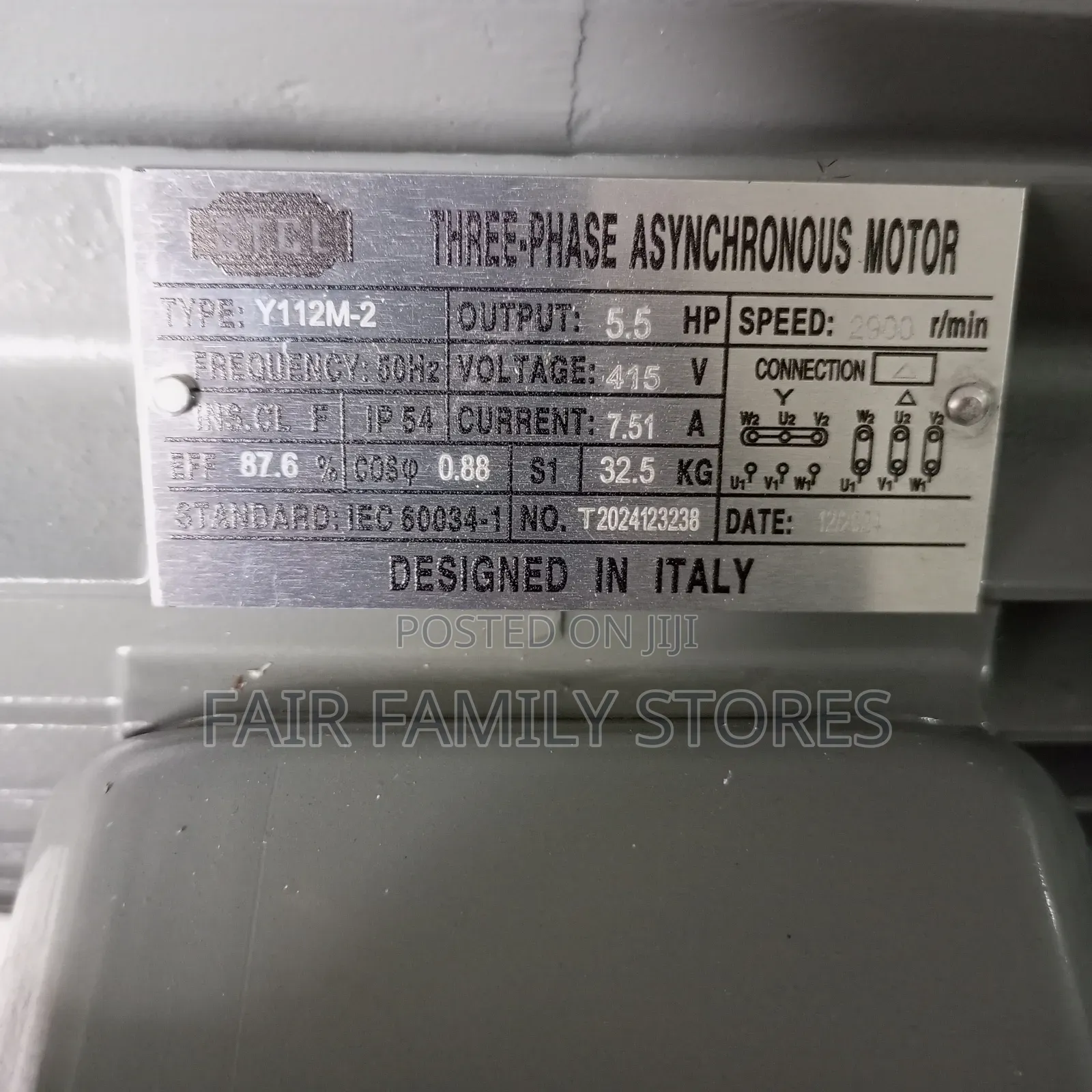 5.5hp Motor 3-Phase High Speed