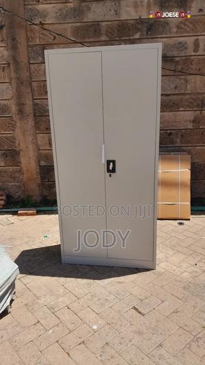 Durable Metallic 2-Door Office Cabinet - main view