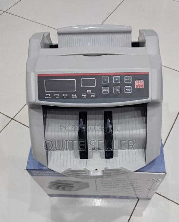 Money Count Bill Cash Note Counter Machine Bank Counterfeit Detector