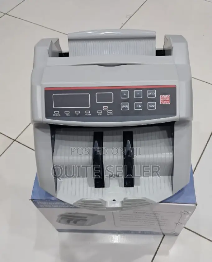 Money Count Bill Cash Note Counter Machine Bank Counterfeit Detector