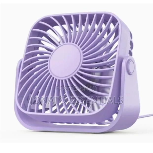 Usb Rechargeable Mini Desk Fan, Portable Quiet Cooling - thumbnail 2