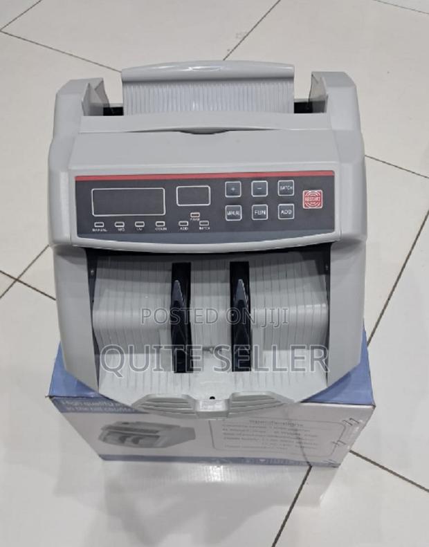 Count Bill Cash Notes Counter Machine Bank Counterfeit Detector Uv