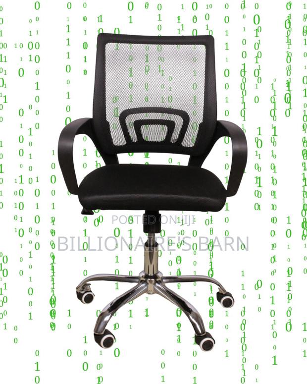 Secretarial Mesh Office Chair | Executive Nylon Castors - thumbnail 3